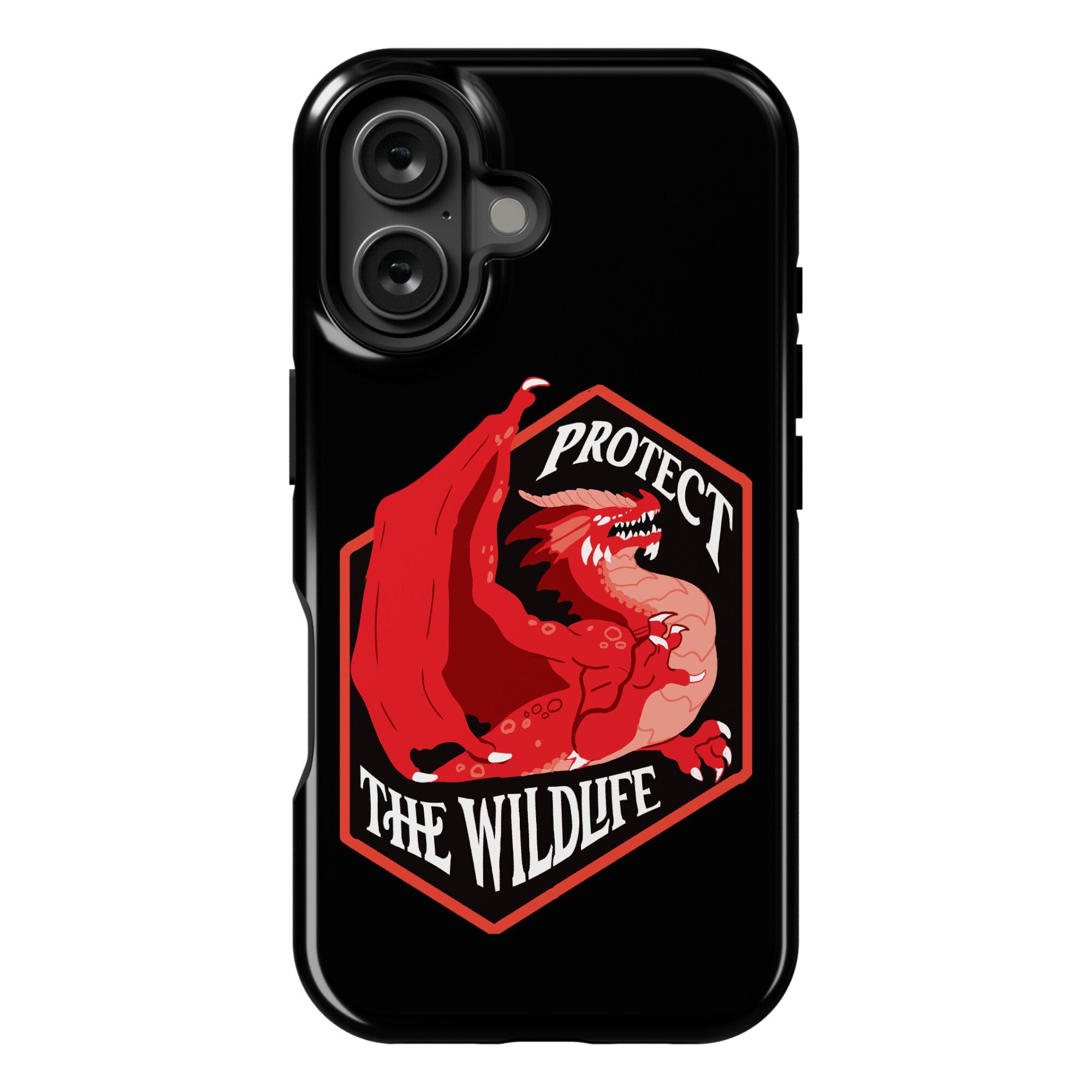 Protect The Wildlife Red Dragon Phone Case